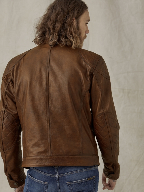 BELSTAFF BROOKLANDS LEATHER BURNT CUERO