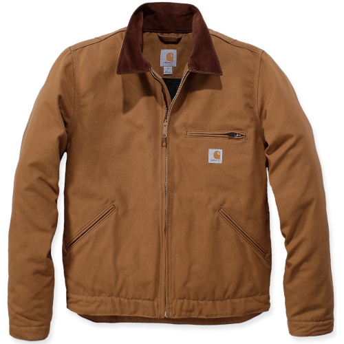 CARHARTT DUCK DETROIT JACKET BROWN